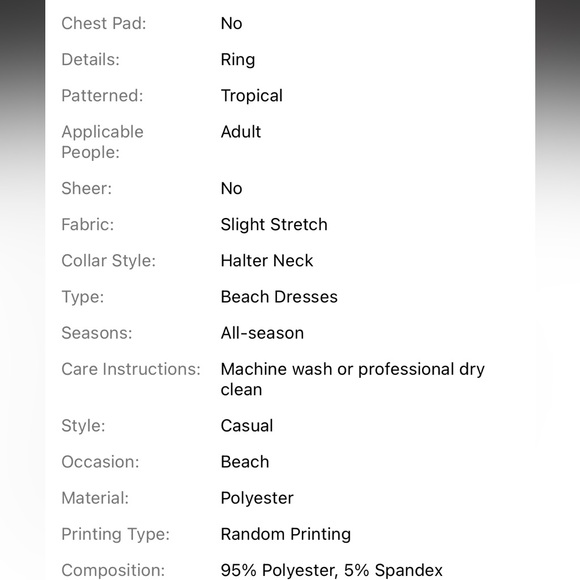 ‼️Final price list will remove down afternoon bikini Cover Up halter Dress - Picture 9 of 16